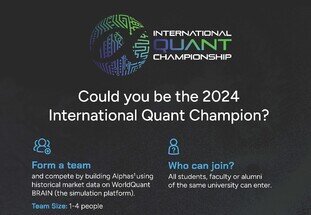 2024 International Quant Championship by WorldQuant BRAIN 